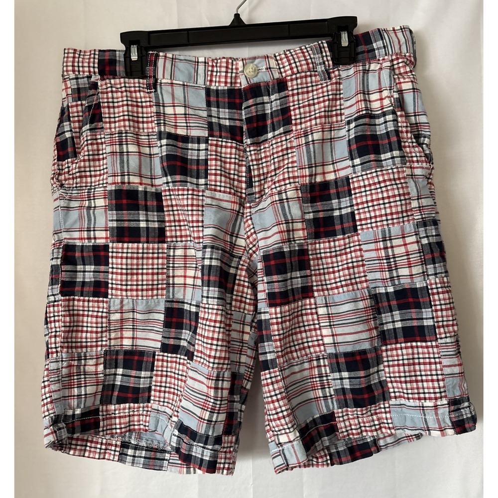 Izod Short Men 36 Multicolor Patchwork Country Club Preppy‎ Golf Coastal Madras
